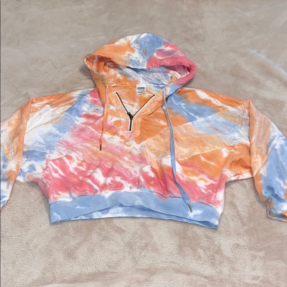 TieDye Cropped Hoodie